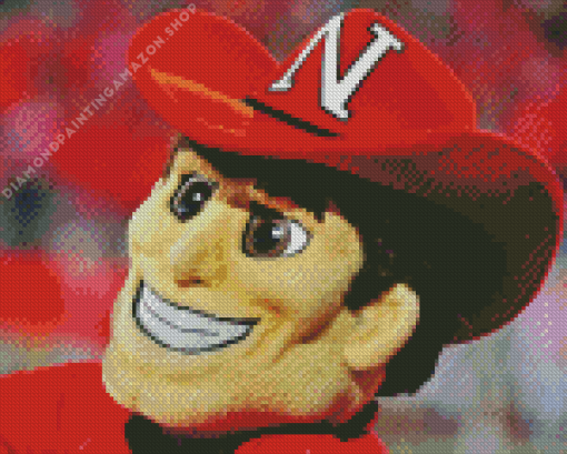 Herbie Husker Mascot Diamond Painting