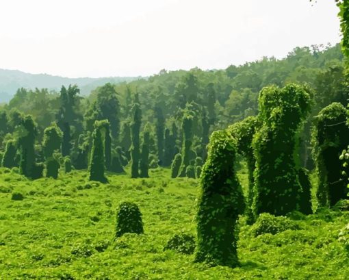 Kudzu Landscape Diamond Painting