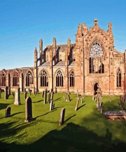 Melrose Abbey In Scotland Diamond Painting