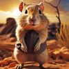 Mongolian Gerbil Rodent Diamond Painting