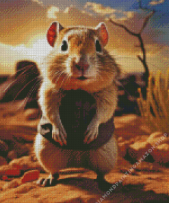 Mongolian Gerbil Rodent Diamond Painting