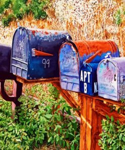 Old Mailboxes Diamond Painting