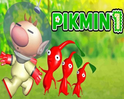 Pikmin Video Game Diamond Painting