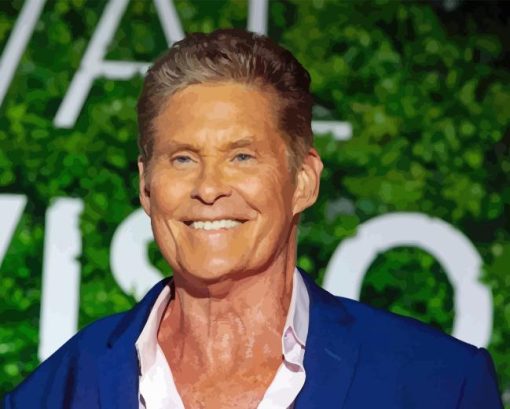 David Hasselhoff Smiling Diamond Painting