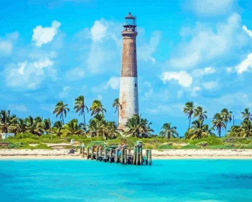 Dry Tortugas Lighthouse Diamond Painting