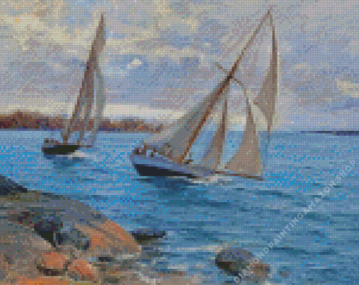 Sailing By Elin Danielson Diamond Painting