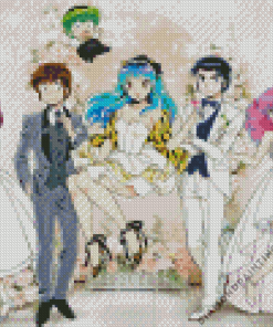 Urusei Yatsura Characters Diamond Painting