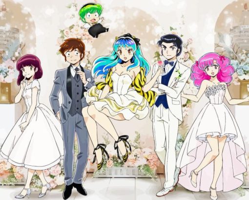 Urusei Yatsura Characters Diamond Painting