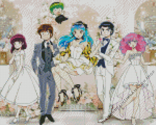 Urusei Yatsura Characters Diamond Painting