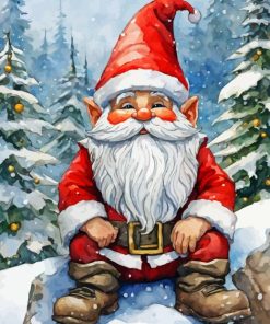 Santa Christmas Dwarf Diamond Painting