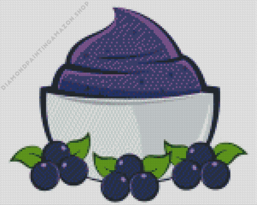 Acai Ice Cream Diamond Painting