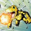 Agumon Fire Ball Diamond Painting