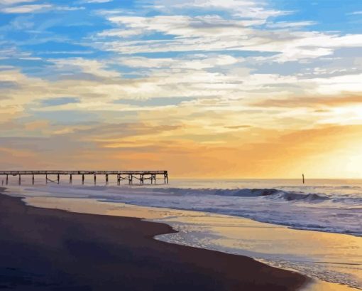 Atlantic Beach Sunset Diamond Painting