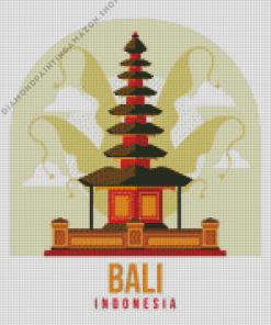 Bali Indonesia Poster Diamond Painting