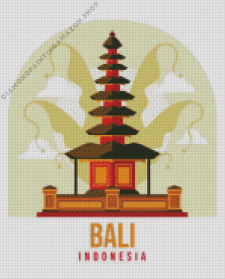 Bali Indonesia Poster Diamond Painting