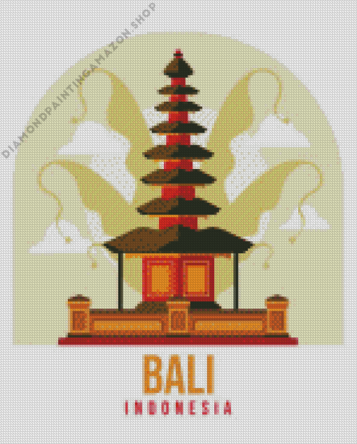 Bali Indonesia Poster Diamond Painting