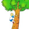 Boy Tree Climb Diamond Painting