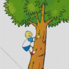 Boy Tree Climb Diamond Painting