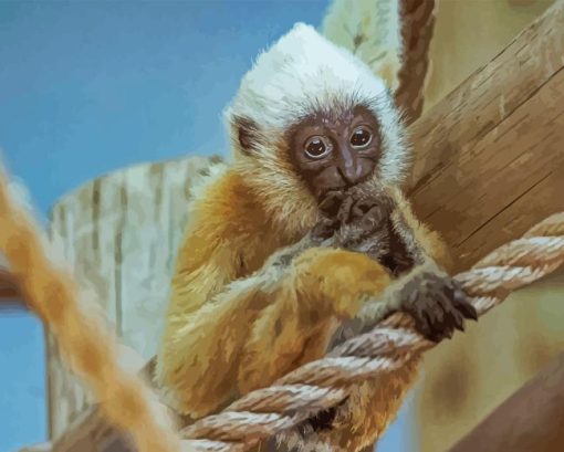 Little Gibbon Diamond Painting