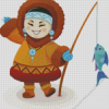 Eskimo Girl Fishing Diamond Painting