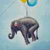 Flying Elephant Diamond Painting