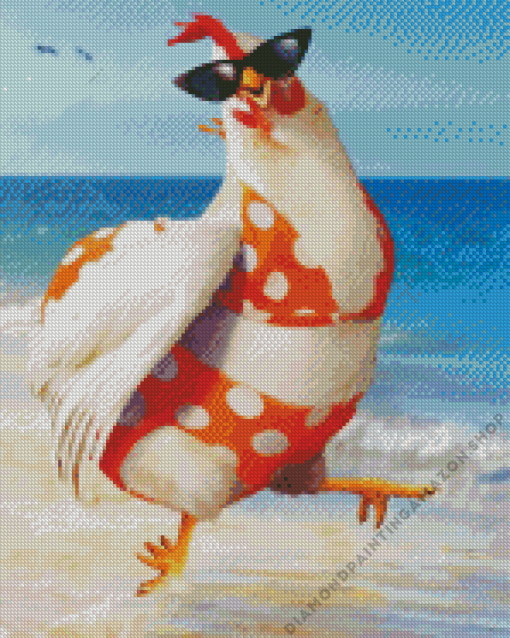 Funny Chicken Diamond Painting