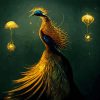 Golden Peacock Diamond Painting