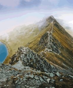 Helvellyn Mountain Snow Diamond Painting