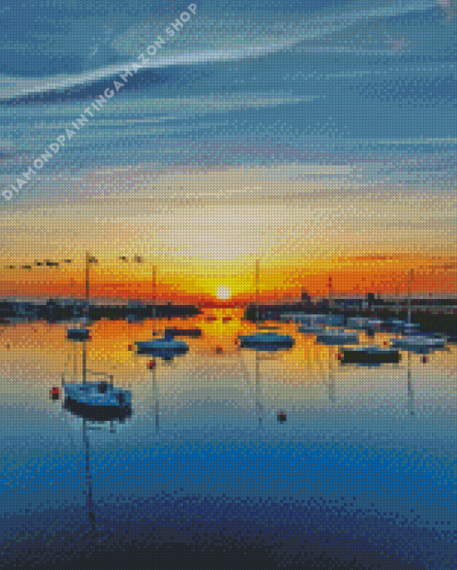 Howth Harbour Diamond Painting