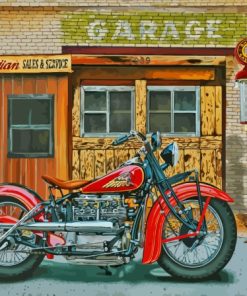 Indian Motorcycle Diamond Painting