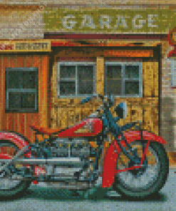 Indian Motorcycle Diamond Painting