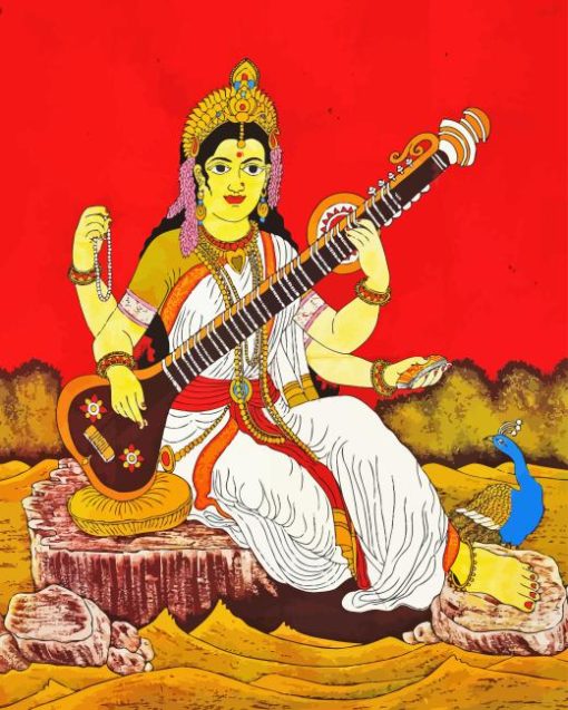 Indian Saraswati Diamond Painting