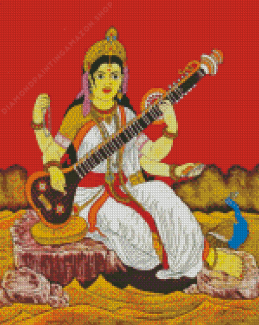 Indian Saraswati Diamond Painting