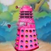 Pink Dalek Art Diamond Painting