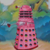 Pink Dalek Art Diamond Painting