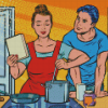 Kitchen Couple Diamond Painting