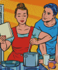 Kitchen Couple Diamond Painting