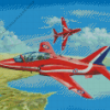 RAF Red Arrows Diamond Painting