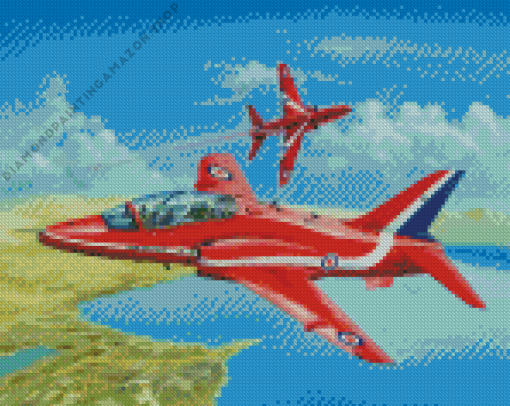 RAF Red Arrows Diamond Painting