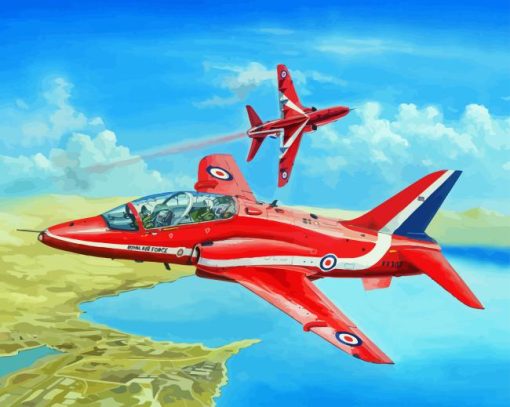 RAF Red Arrows Diamond Painting