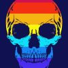 Rainbow Skull Diamond Painting