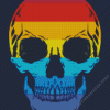 Rainbow Skull Diamond Painting