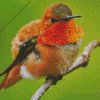 Rufous Hummingbird Diamond Painting