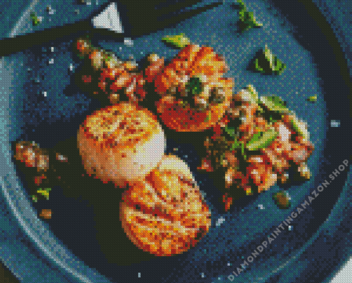 Scallops With Butter Diamond Painting