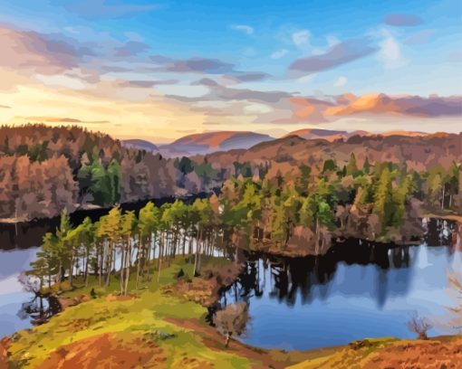 Tarn Hows Lake Diamond Painting