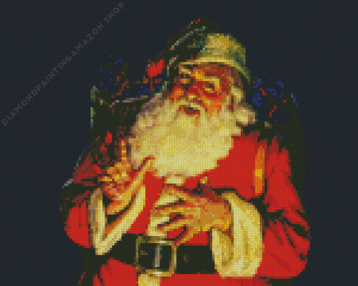 Vintage Santa Clause Diamond Painting