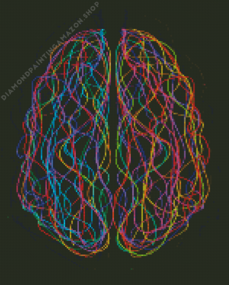 Human Brain Art Diamond Painting