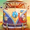 Hippie Bus Diamond Painting