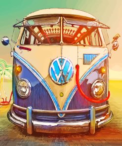 Hippie Bus Diamond Painting