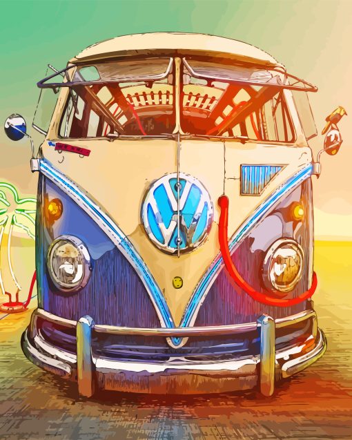 Hippie Bus Diamond Painting